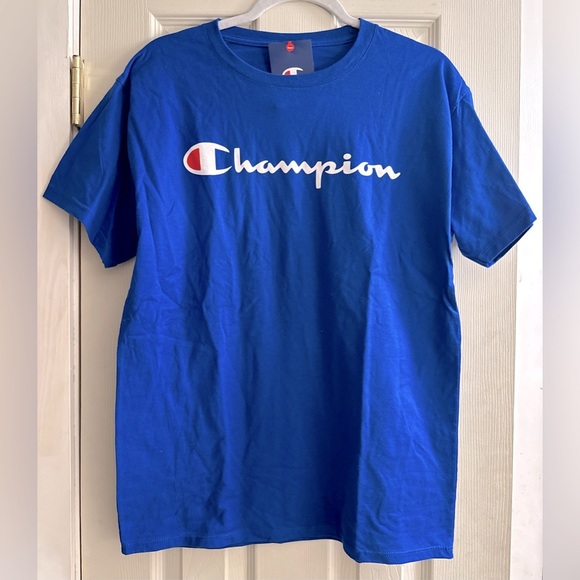 Champion Blue T-Shirt - Picture 1 of 5